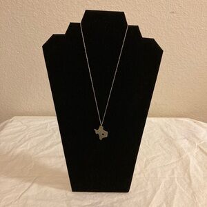 Sterling Silver 925 Texas Pendant Necklace